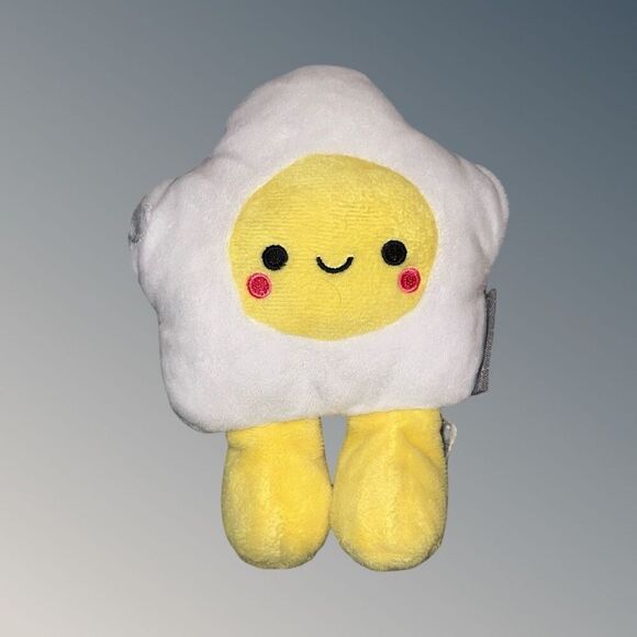 Hallmark Small Fried Egg Plush Stuffed Toy 7” - Picture 4 of 5